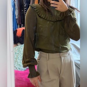 Unique Ted Baker cashmere &silk blouse - size xs